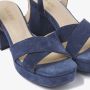 Via Vai cassia six ceruleo sandals Blauw Dames - Thumbnail 9