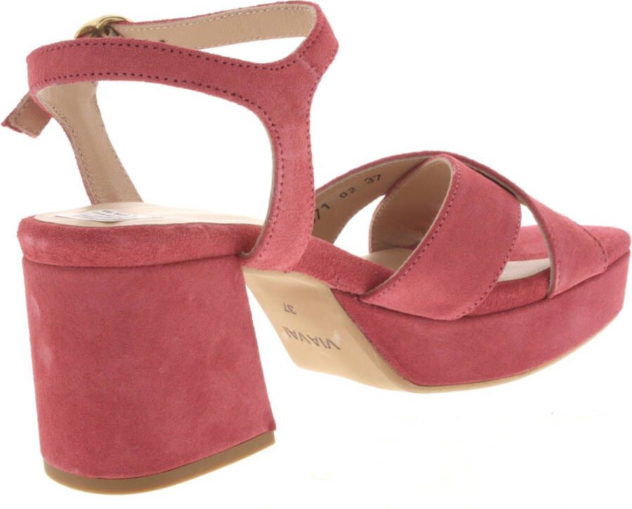 VIA VAI Cassia Six Roze Suede Sandalen met hak Dames - Foto 14