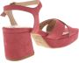 VIA VAI Cassia Six Roze Suede Sandalen met hak Dames - Thumbnail 14