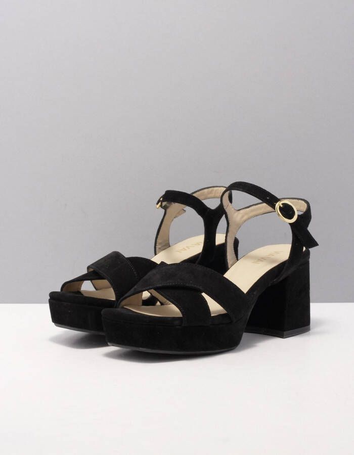 VIA VAI Cassia Six Sandalen Met Hak Zwart