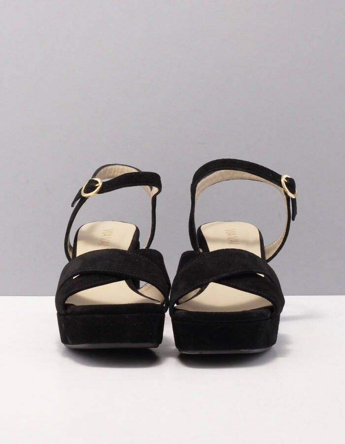 VIA VAI Cassia Six Sandalen Met Hak Zwart