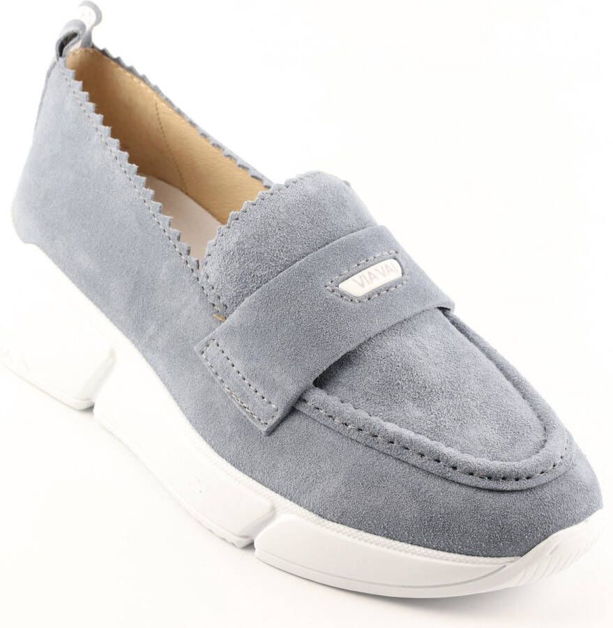 VIA VAI Celina Loavy Loafers dames Instappers Blauw