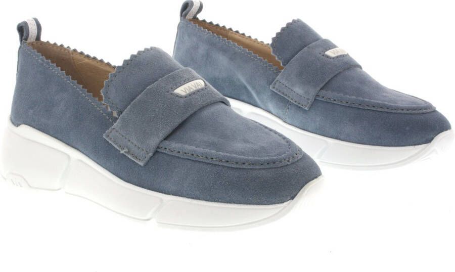 VIA VAI Celina Loavy Loafers dames Instappers Blauw