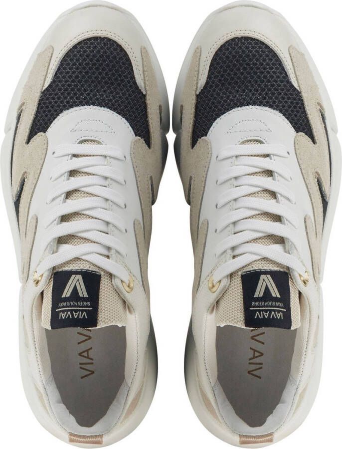 VIA VAI Celina Sway Sneakers Beige Zwart