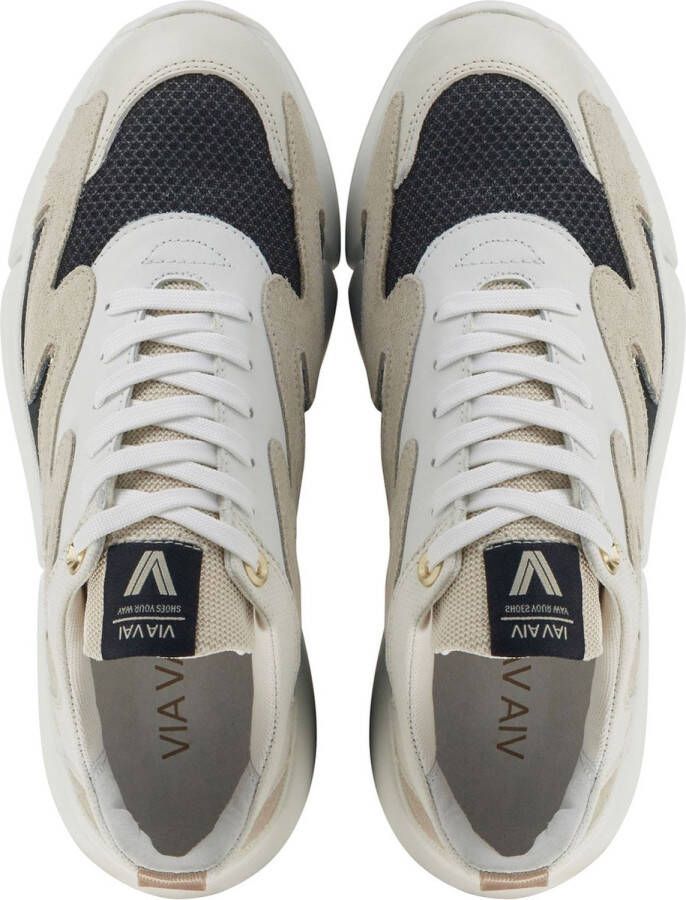 VIA VAI Celina Sway Sneakers Beige Zwart