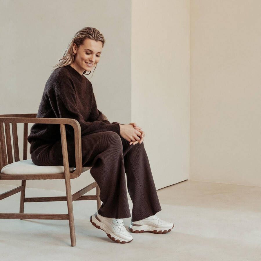 VIA VAI Coco Tess Sneakers Leer Zwart