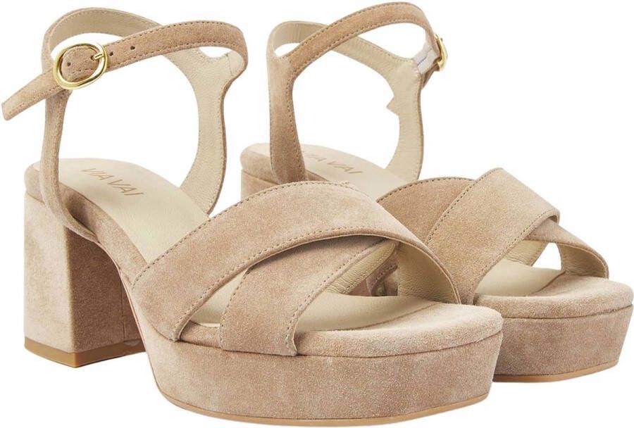 VIA VAI Dames Cassia Sandalen Beige