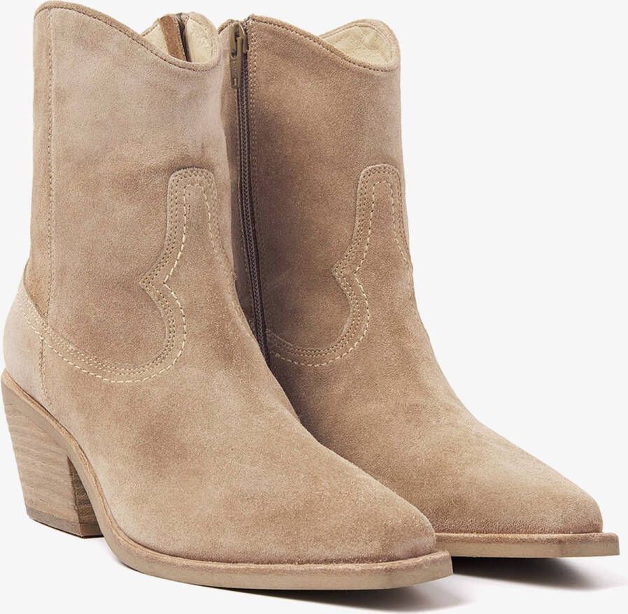 VIA VAI Eveline Clark Enkellaarsjes dames Beige