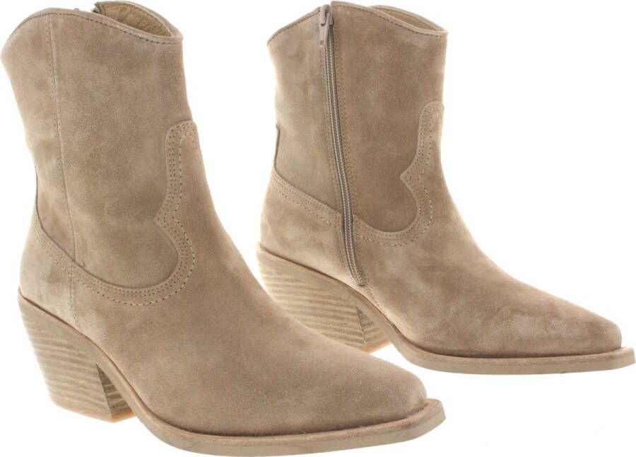 VIA VAI Eveline Clark Enkellaarsjes dames Beige