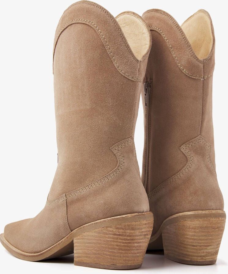 VIA VAI Eveline Ranch Enkellaarsjes dames Beige