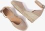 Via Vai Flora Braid Beige Sleehak Sandalen Beige Dames - Thumbnail 8