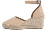 Via Vai Beige Espadrille Sandal Flora Braid Beige Dames - Thumbnail 7
