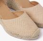 VIA VAI Flora Braid Espadrilles Met Sleehak Peach - Thumbnail 11