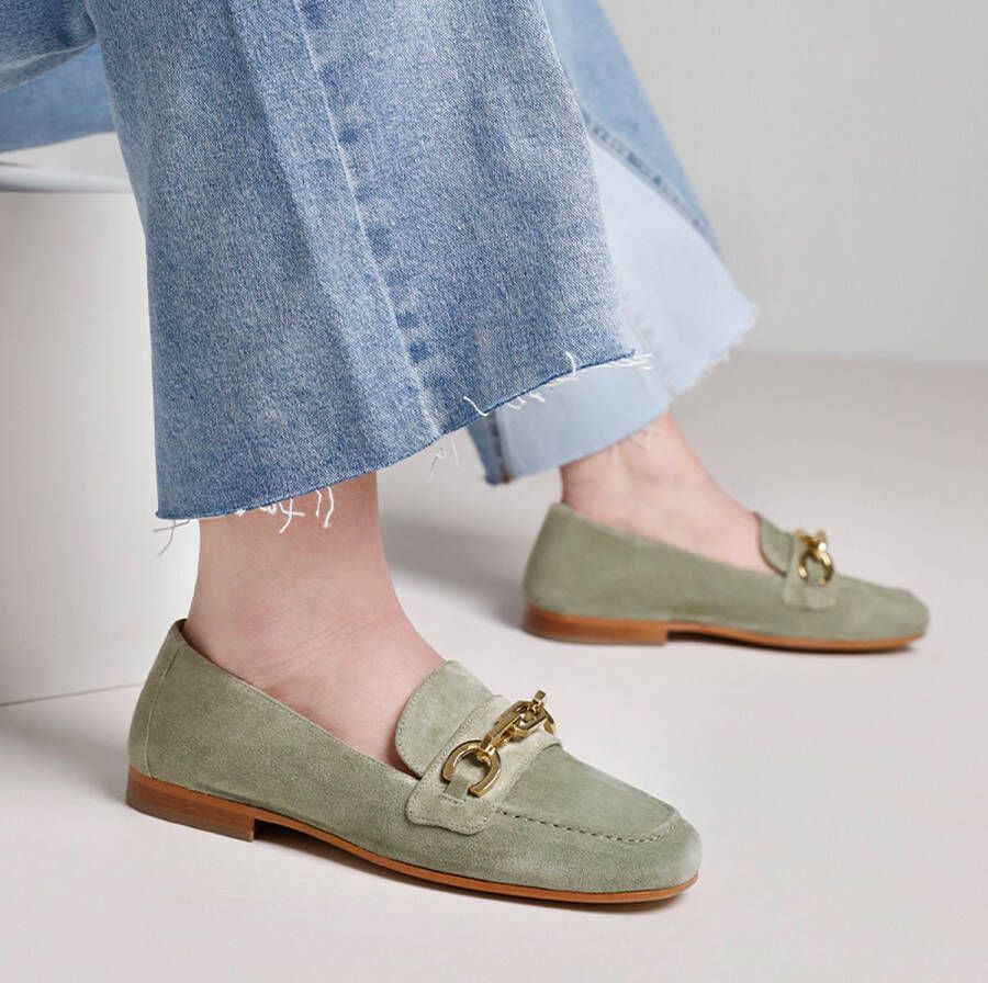 VIA VAI Indiana Leaf Loafers dames Instappers Lila Paars