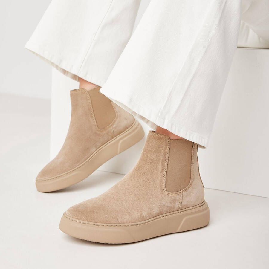 VIA VAI Juno Levy Chelsea boots dames Enkellaarsjes dames Beige