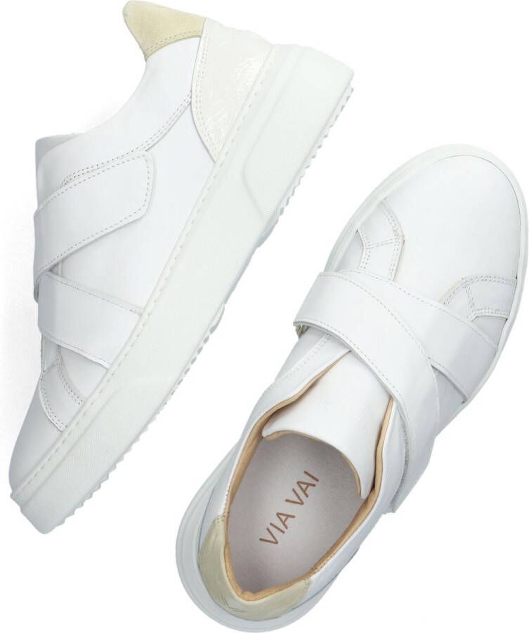 VIA VAI Juno Twist Sneakers Leer Wit