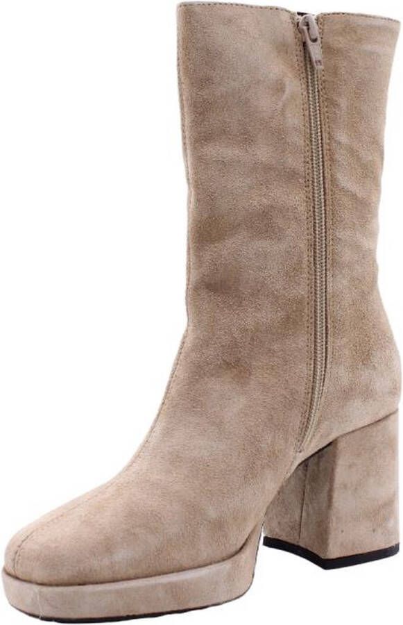 VIA VAI Lilla Seven Enkellaarsjes dames Beige