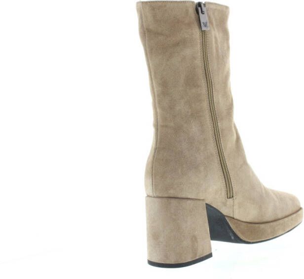 VIA VAI Lilla Seven Enkellaarsjes dames Beige