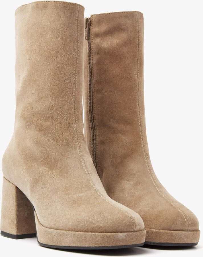 VIA VAI Lilla Seven Enkellaarsjes dames Beige