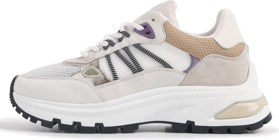 VIA VAI Liz Dae | Dragon combi Wit Leer Lage sneakers Dames - Foto 3
