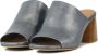 VIA VAI Muiltjes Female Sandalen Instappers Damesschoenen Leer 60022 Polly met Blauw - Thumbnail 4