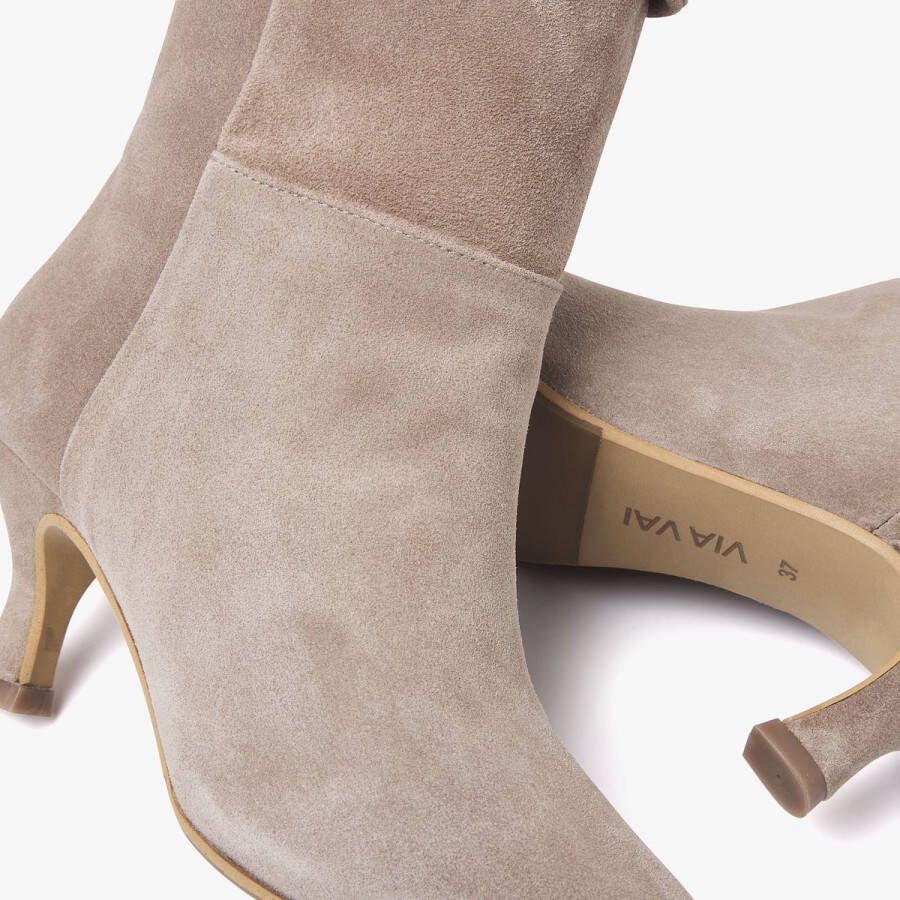 VIA VAI Noelle Rae Enkellaarsjes dames Koel beige