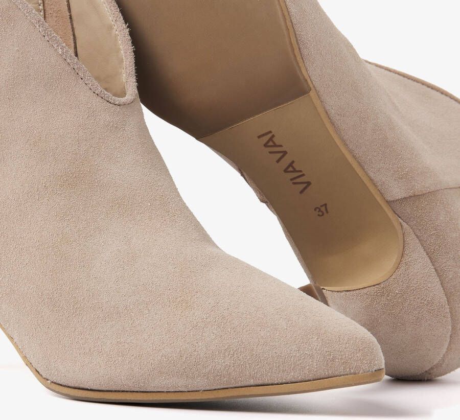 VIA VAI Noelle Rock Enkellaarsjes dames Beige