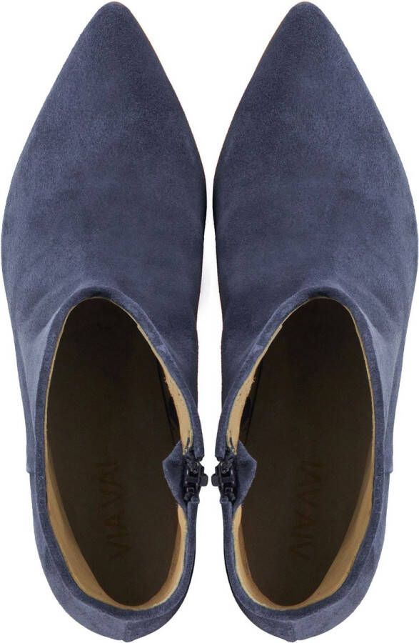 VIA VAI Noelle Rock Enkellaarsjes dames Blauw