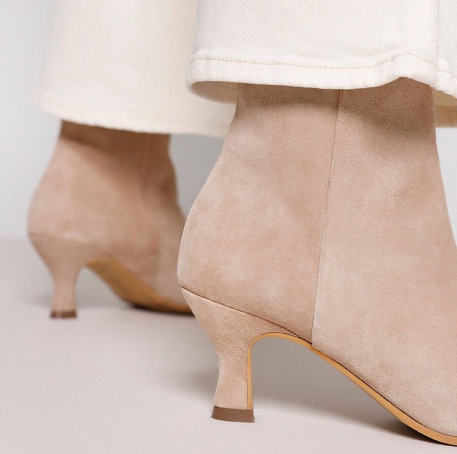 VIA VAI Noelle Rox Enkellaarsjes dames Beige