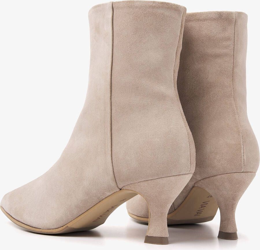 VIA VAI Noelle Rox Enkellaarsjes dames Beige