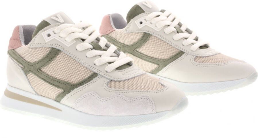 VIA VAI Nora Base Sneakers Beige Groen Roze