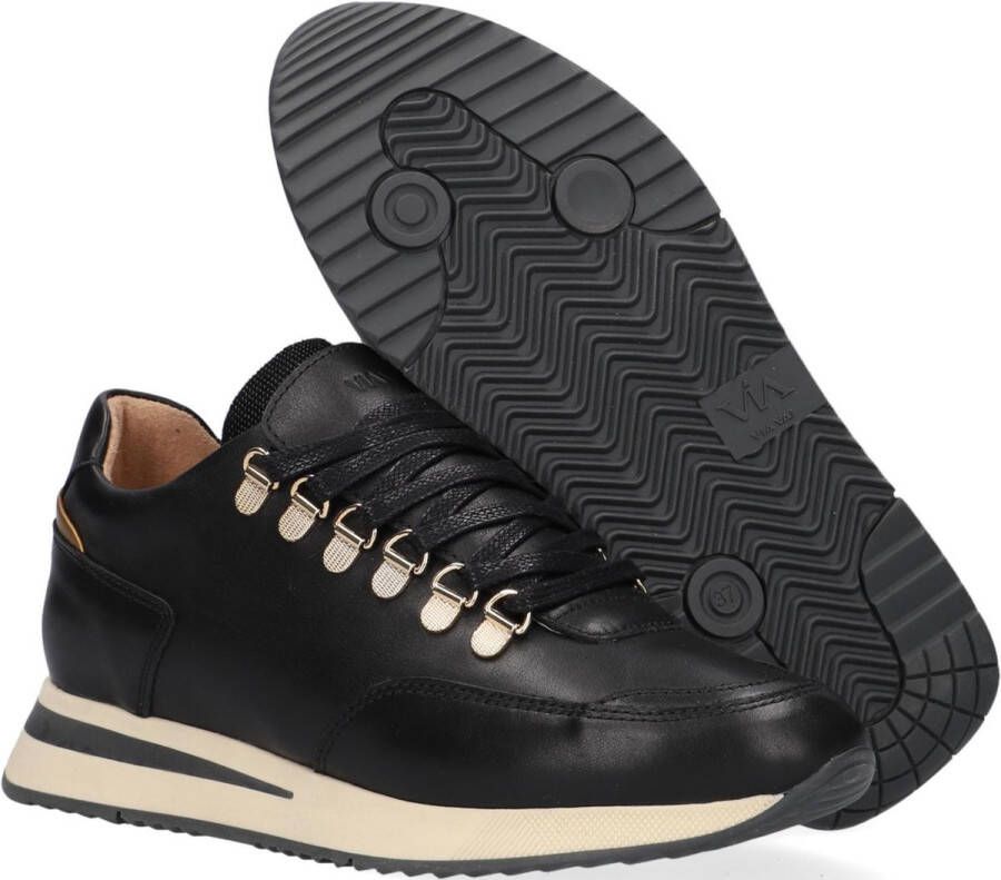 VIA VAI Nora Sade Sneakers Leer Zwart