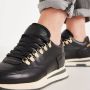 Via vai 57056 Nora Sade Vitello Nero Platino Sneakers - Thumbnail 10
