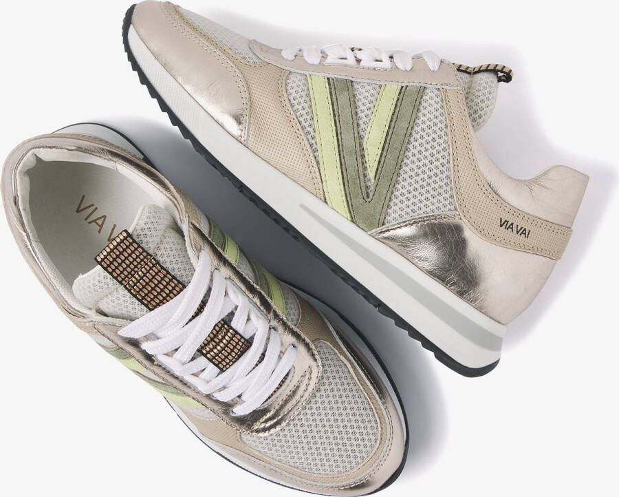 VIA VAI Nora Vibe Sneakers Metallic Goud