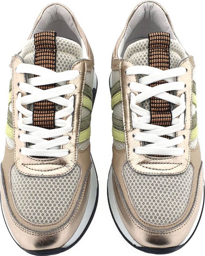 VIA VAI Nora Vibe Sneakers Metallic Goud