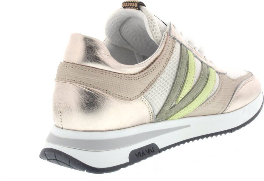 VIA VAI Nora Vibe Sneakers Metallic Goud