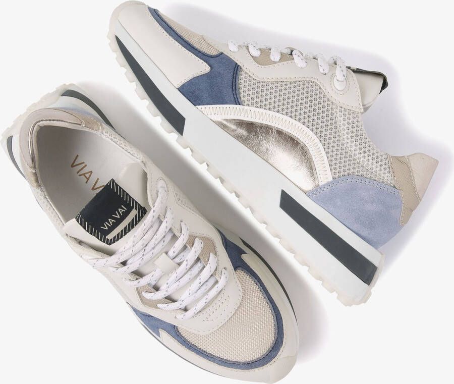 VIA VAI Posy Dash Sneakers Beige Blauw