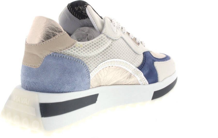 VIA VAI Posy Dash Sneakers Beige Blauw