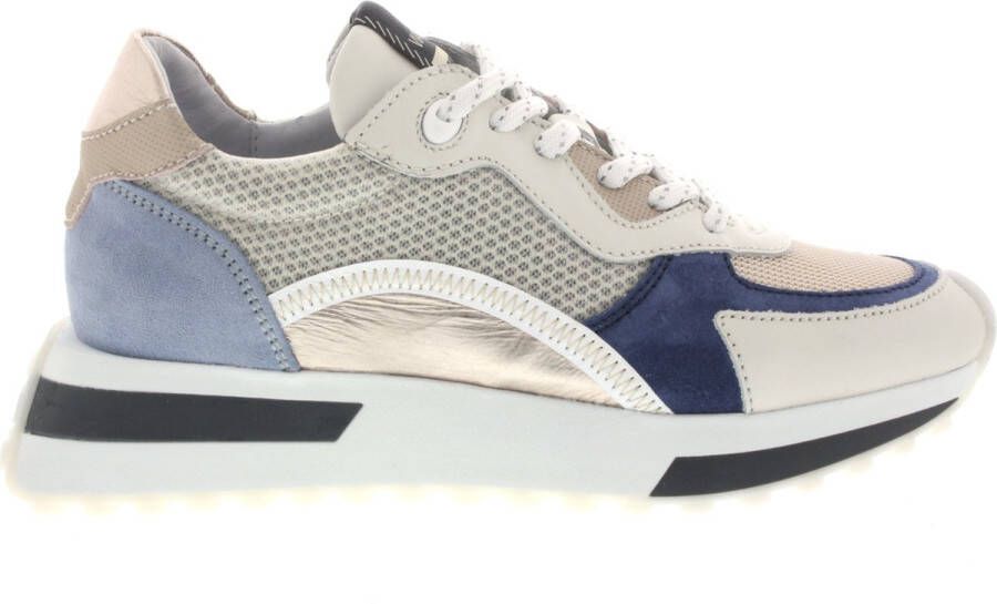 VIA VAI Posy Dash Sneakers Beige Blauw