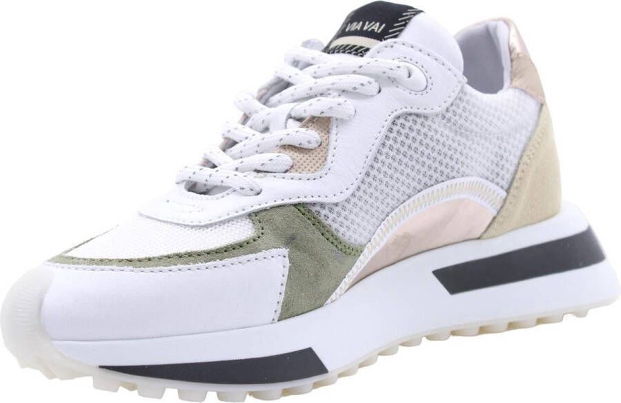 VIA VAI Posy Dash Sneakers Beige Groen