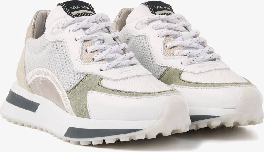 VIA VAI Posy Dash Sneakers Beige Groen