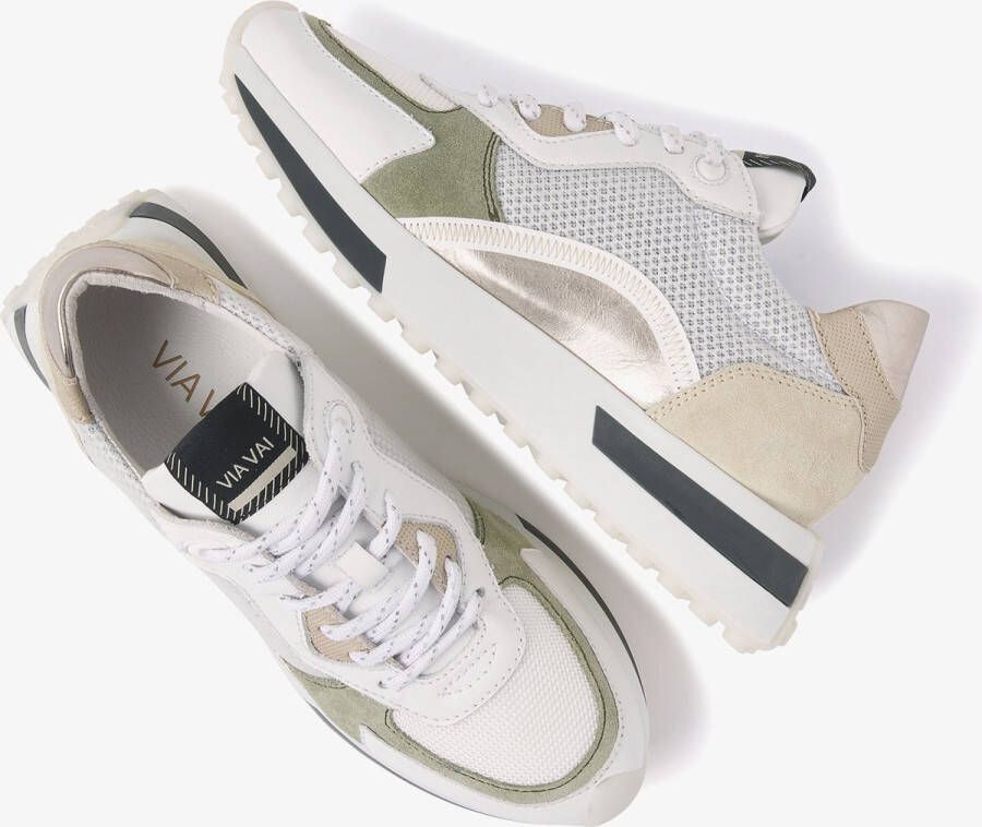 VIA VAI Posy Dash Sneakers Beige Groen