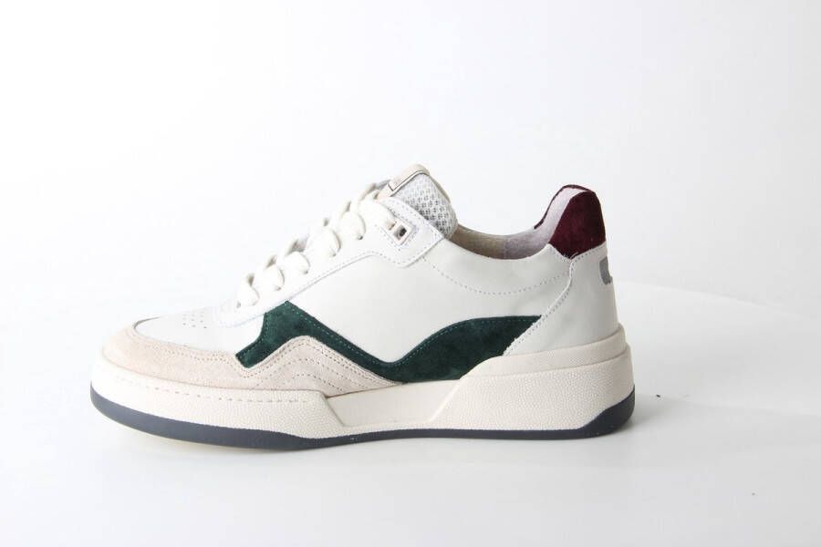 VIA VAI Sam Hudson Sneakers Wit Groen