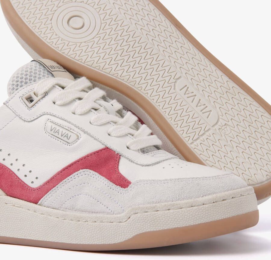 VIA VAI Sam Hudson Sneakers Wit Roze Beige