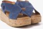 VIA VAI Sandalen Dames Sissel Raise Maat: 39 Materiaal: Suède Kleur: Blauw - Thumbnail 12