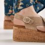 VIA VAI Sissel Raise | suède sleehak sandalen Beige Suede Sandalen met hak Dames - Thumbnail 13