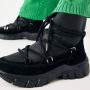 Via vai Sue Knit 59084 01-900 Zwart Veter boots - Thumbnail 7