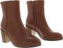 VIA VAI Enkellaarsjes Dames Taara Maat: 40 Materiaal: Leer Kleur: Bruin - Thumbnail 9