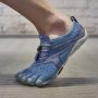 Vibram Five Fingers Vibram Fivefingers V Run Hardloopschoenen Blauw Vrouw - Thumbnail 6