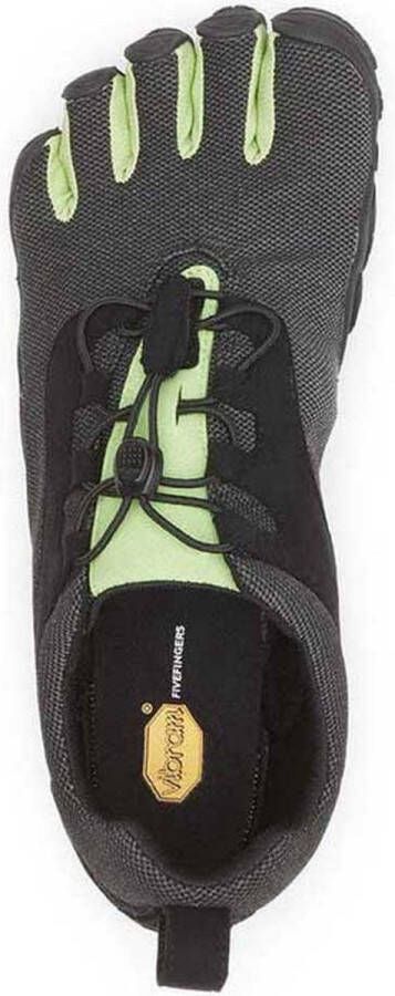 Vibram Fivefingers V-Run Retro Hardloopschoenen Black Green Black Dames